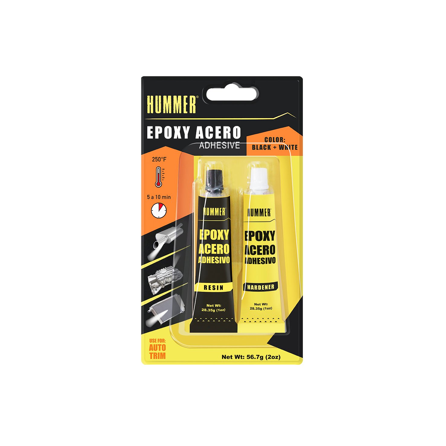 Epoxy Acero Adhesivo HUMMER